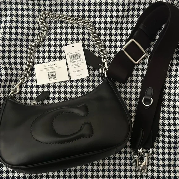 Coach Teri Pillow Crossbody Bag - Black 🖤 - Picture 7 of 7